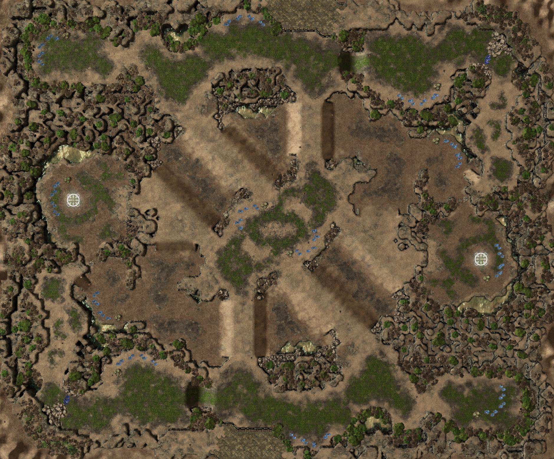 (2) Heartbreak Ridge

Map I ported from Brood War.