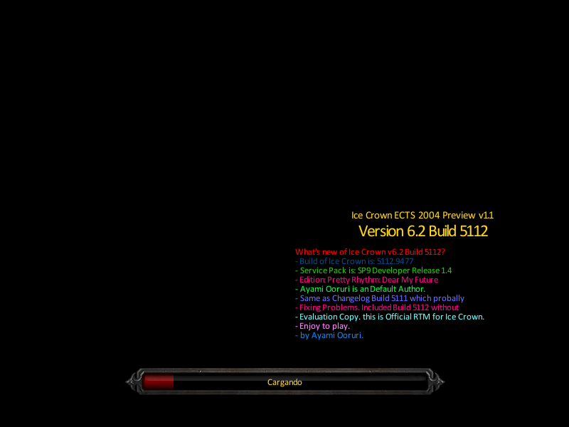 2. Loading Screen But it is Blank.