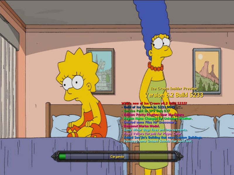 2. Loading Screen that I made Background for The Simpsons - How Lisa got her Marge Back (VABF11)