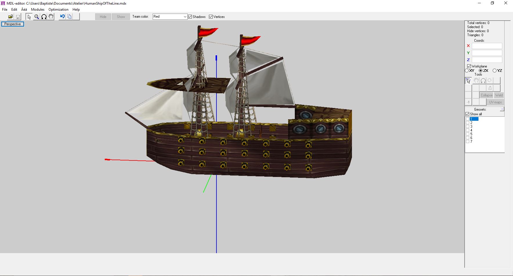 2. Retexturing the hull