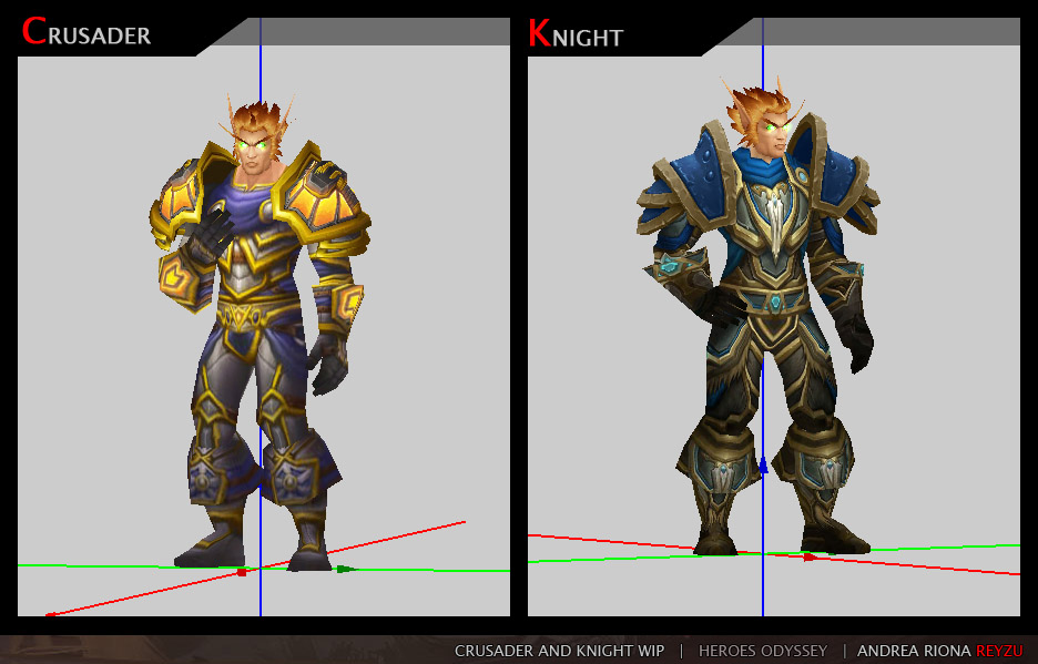 2nd Class: Crusader and Knight base WIP