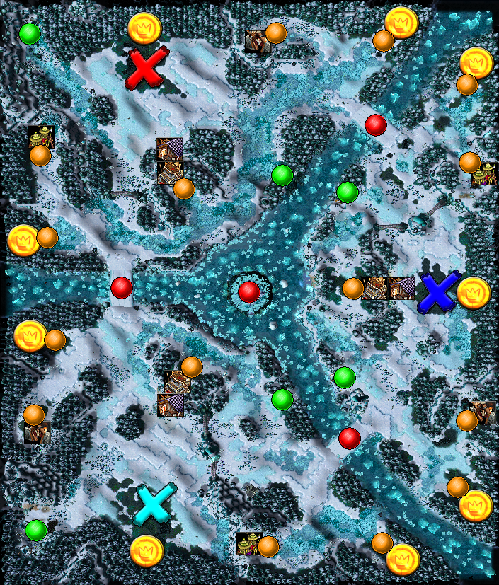 (3) Crystalshine River
______________
http://www.hiveworkshop.com/forums/maps-564/crystalshine-river-245847/