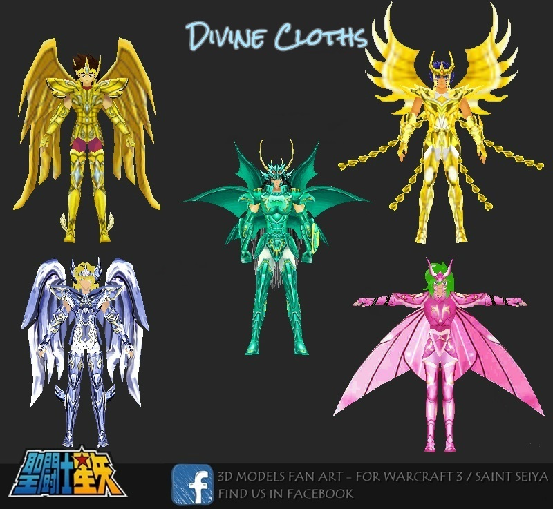 [3D Models] Bronze Saints - Divine Cloths - Pack - Saint Seiya