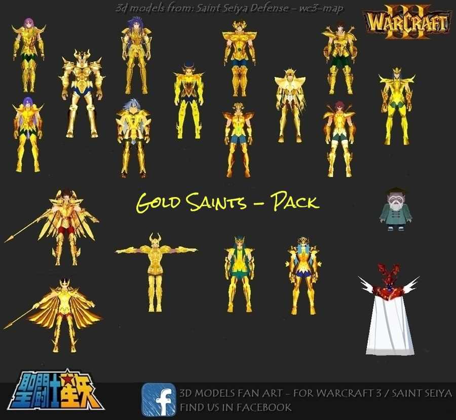 saint seiya 3d model
