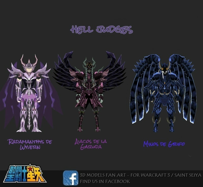 [3D Models] Hell Judges - Pack - Saint Seiya