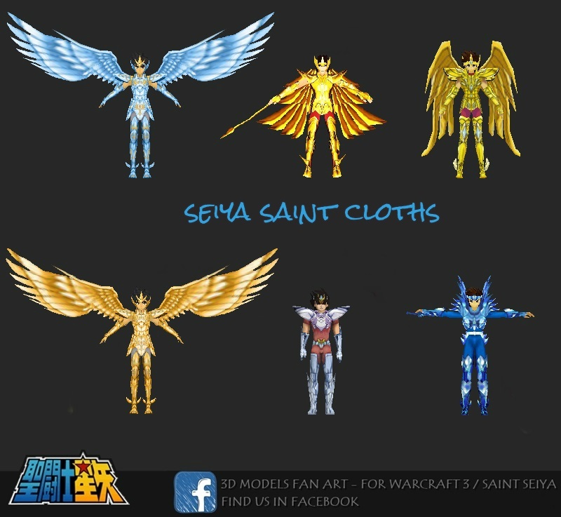 [3D Models] Seiya - Saint Cloths - Pack