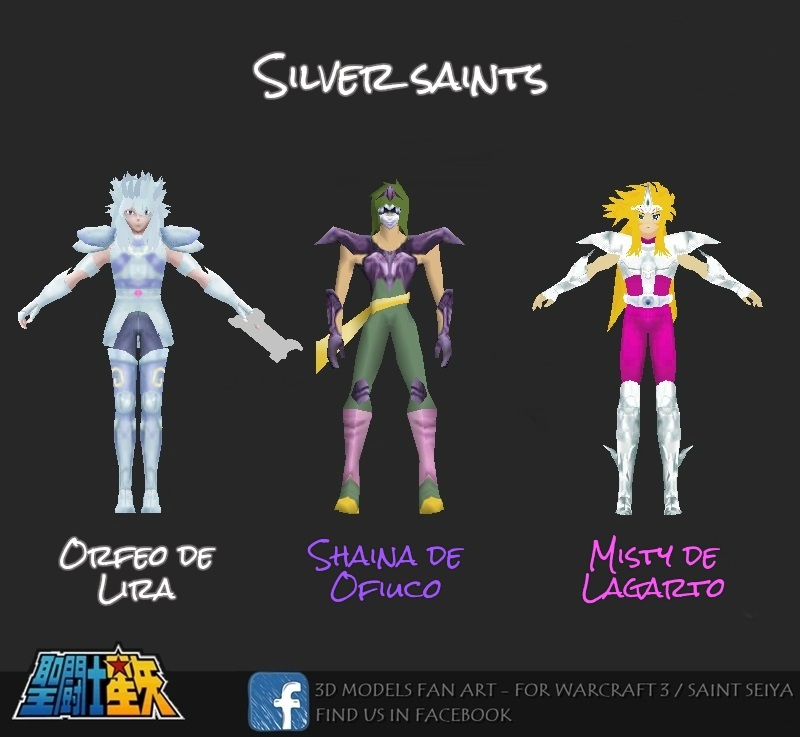 [3D Models] Silver Saints - Saint Seiya