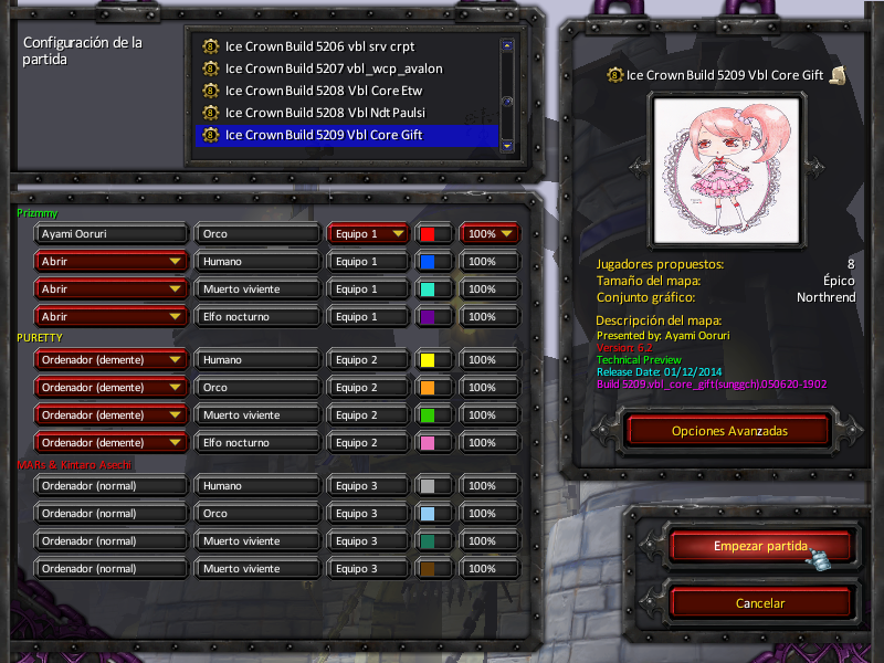 4. Map Details on Game Settings