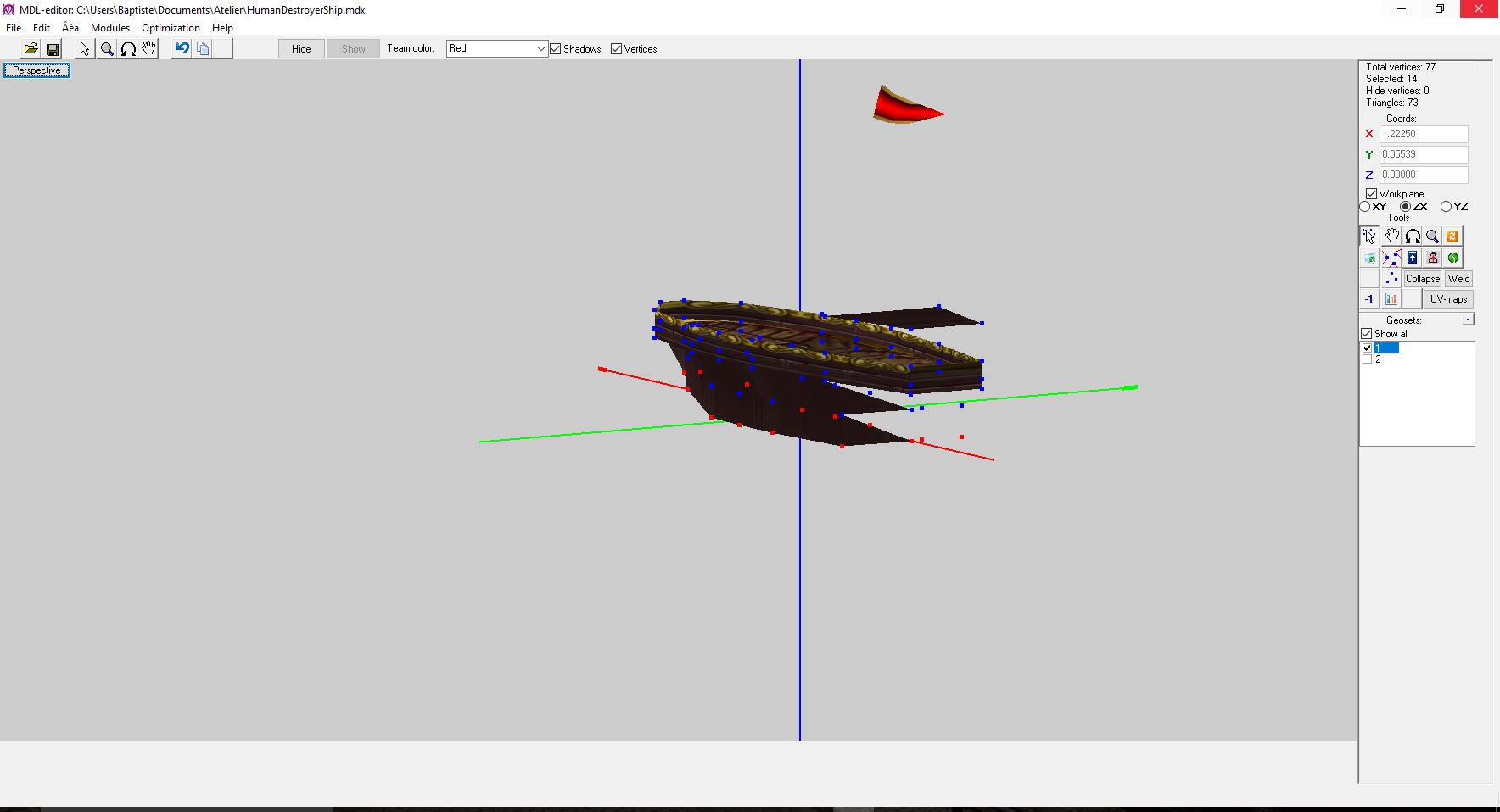 8. Extruding hull