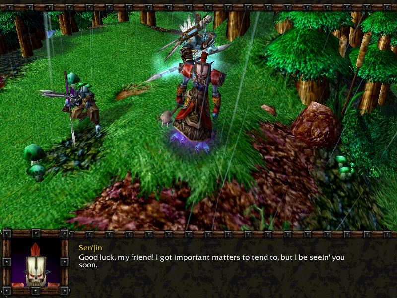 A better view of Sen'jin and the troll's introduction. Notice Sen'jin's new model and player two's new hero featured in the picture. Vol'jin, the Shad