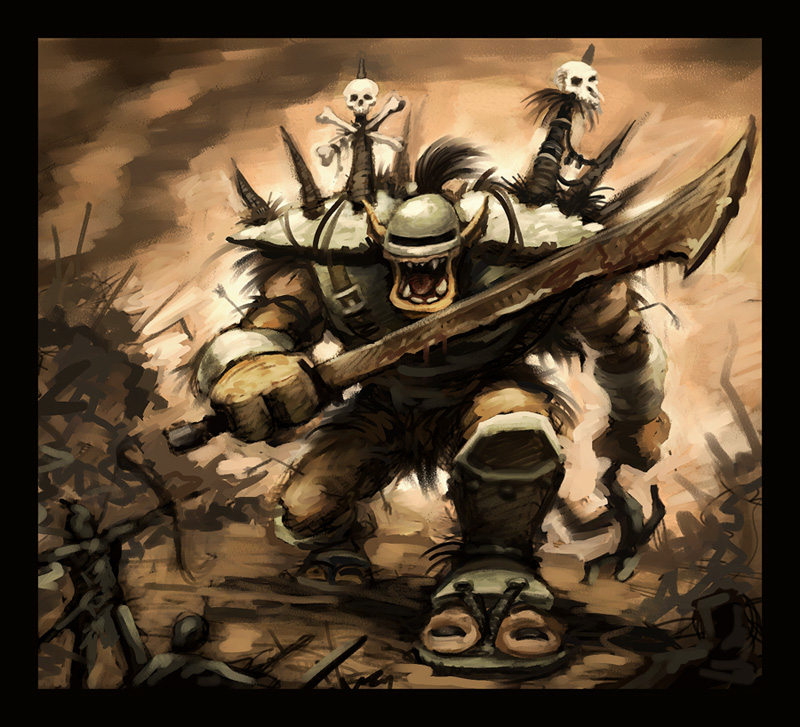 A big Ogre Warboss