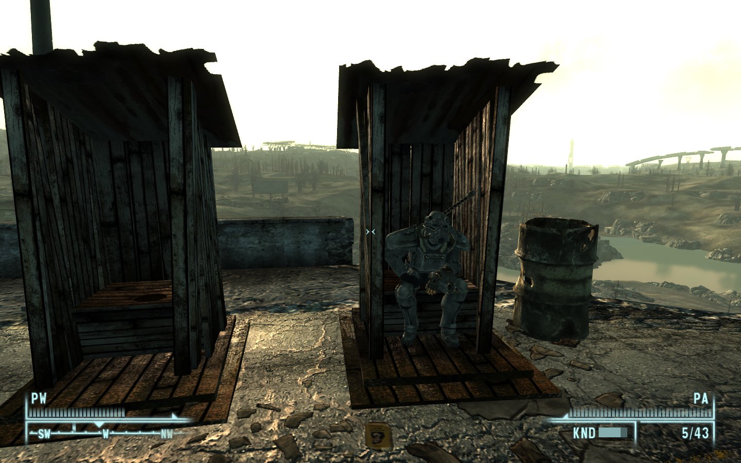 A BOS Soildier in WC.