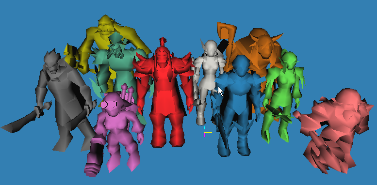 A bunch of wasted untextured models that will never see a map..