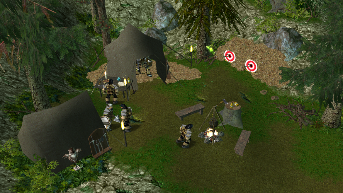 A Callienth Camp outside the Forest