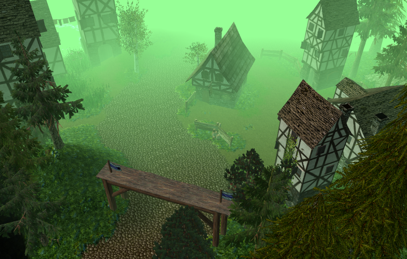 A Callienth Village just to the southwest of the Forest