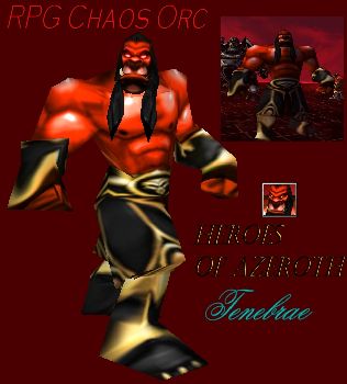A Chaos Orc for RPGs made by Tenebrae