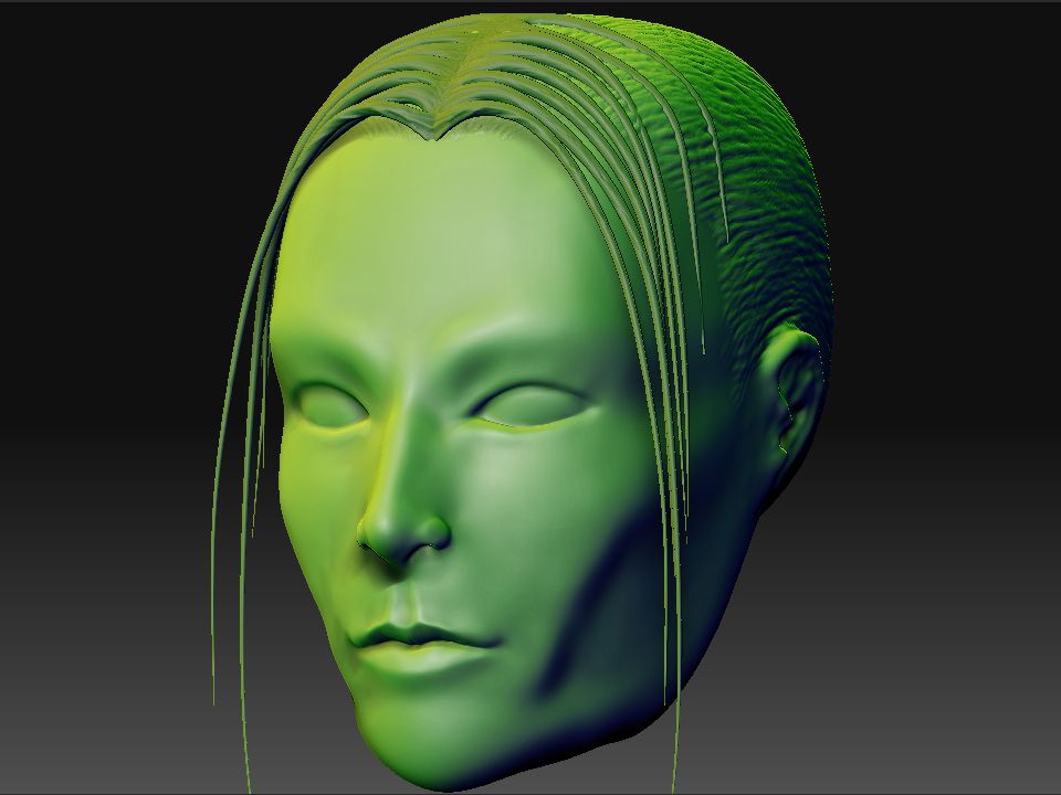 a female head i made in zbrush... it looks so perfect :D