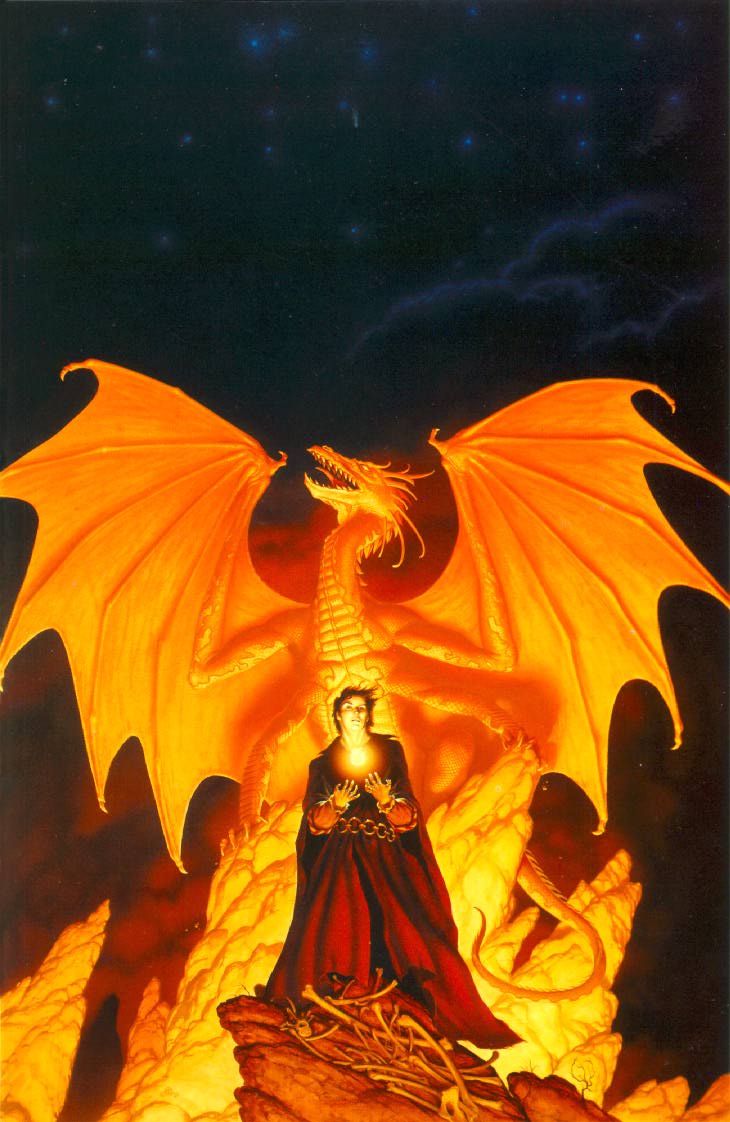 a fire dragon