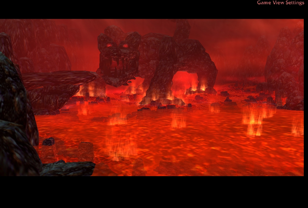 A gigantic hell hound spawned from the very rock, that encases it.