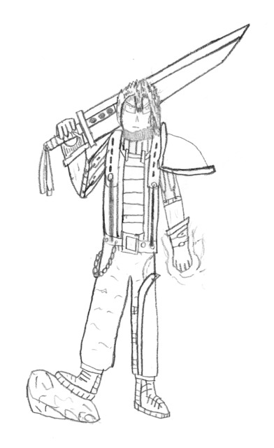 A guy from an RP that got dispanded cause of the owner's inactivity.

Inspiration from Cloud of FF VII