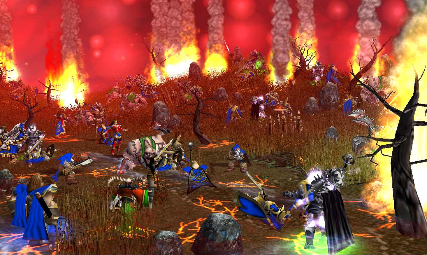 A Hellish Battlefield

 - First version of my submission to TC#11.