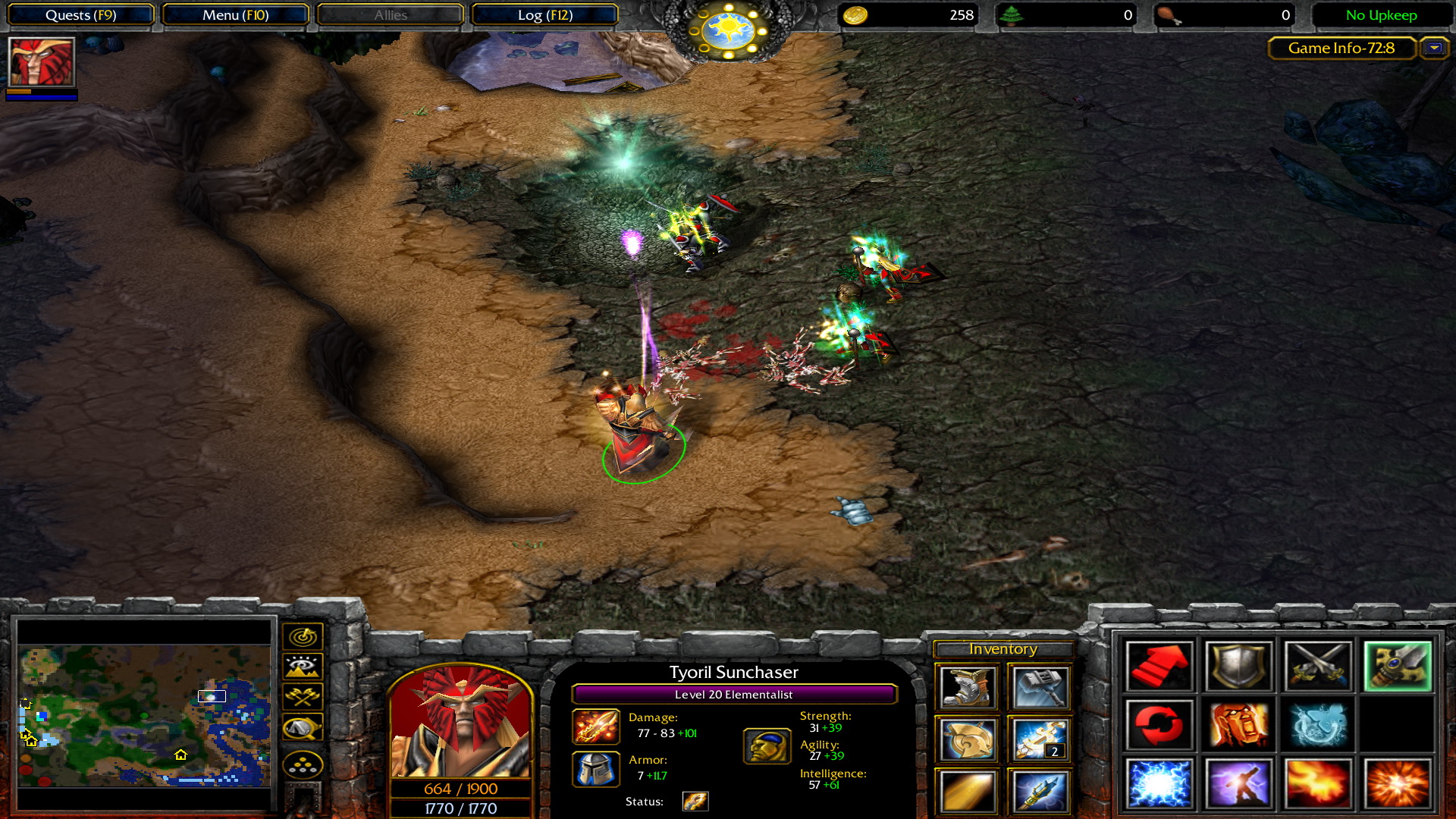 A Hero followed by his squad, taking out one of the last Mystic Energy Sources