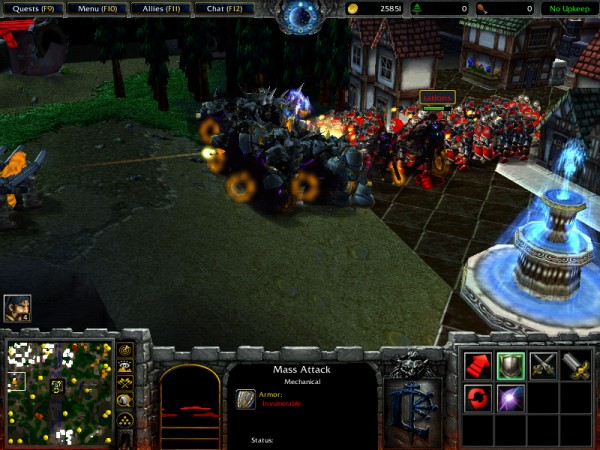 A huge battle inbetween a Red Gundran Corps Army and a Orange Dwarven Liberator Army.

*I have reduced the collision size alot -> better fight's! :D