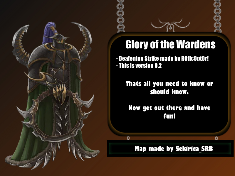 A loading screen made from scratch on request.

I only made some slight edits to the warden required in the request and take no credit for it.