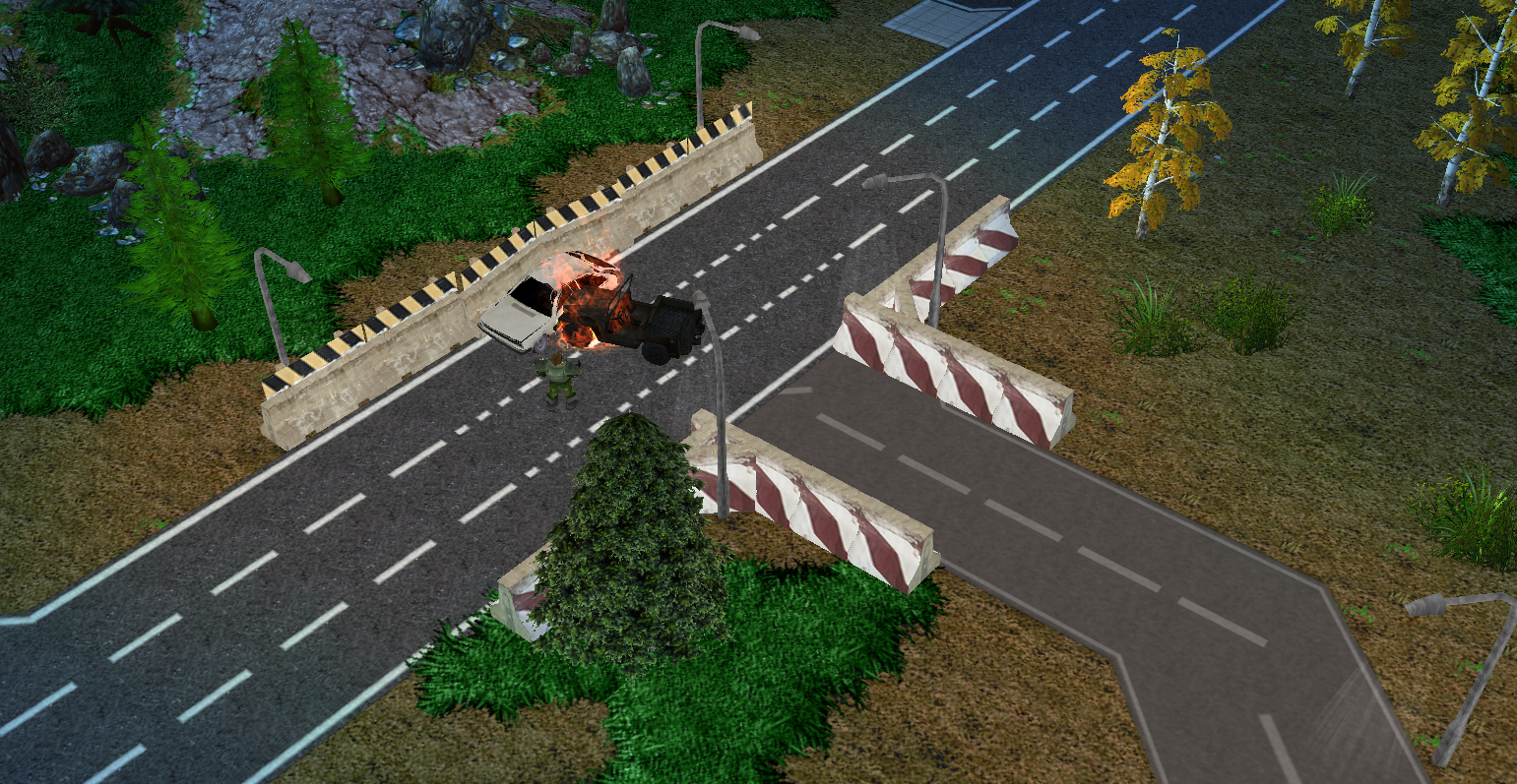 A member of the team inspecting the crash site