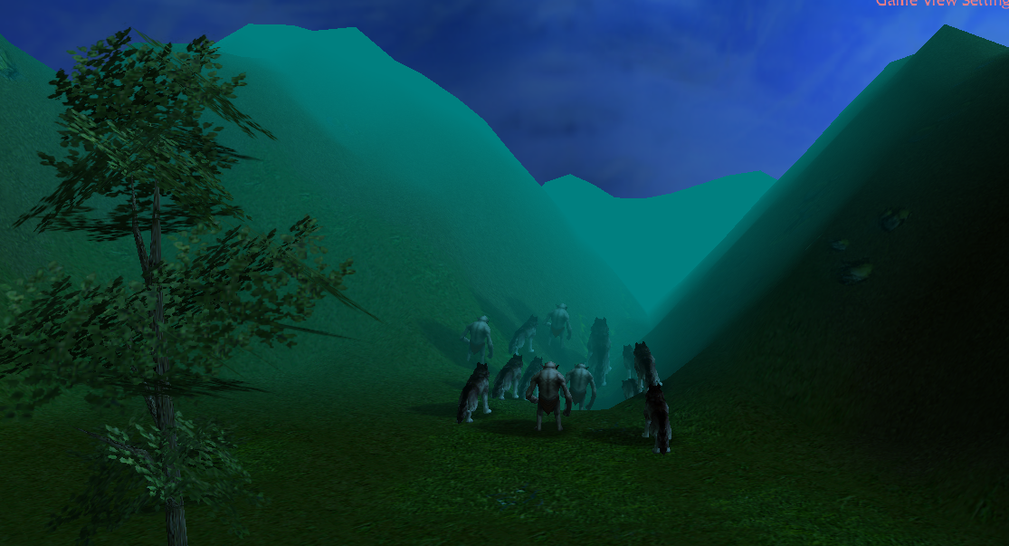 A pack of warg and goblin was going to raid a southern town.