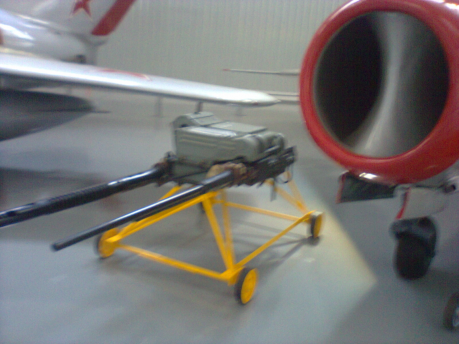A plane cannon. Probably from one of the MiGs