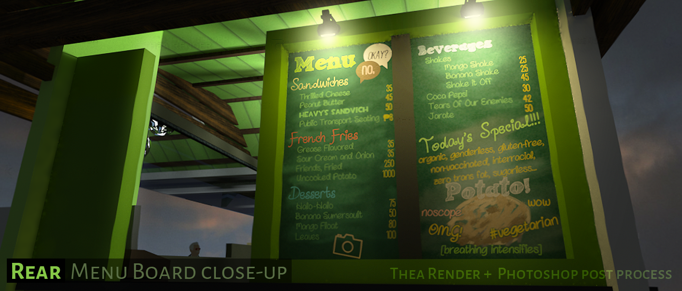 A proposed mobile vegetarian food stand