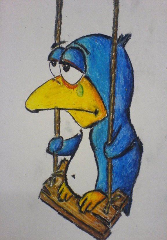 a sad pingu!