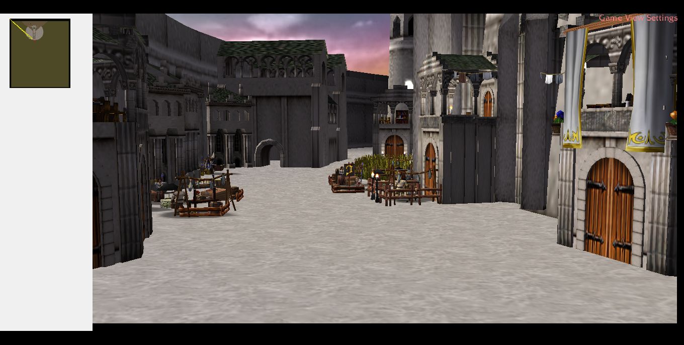 A shot at the marketplaces and houses. (Fingolfin's Buildings)