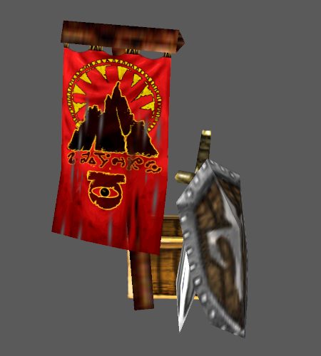 A simple animated banner model.
Inspired of HoMM5 TotE.