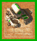 A simple yet cool-looking Pherithian Construction Yard.

Credits to Dune 2000.