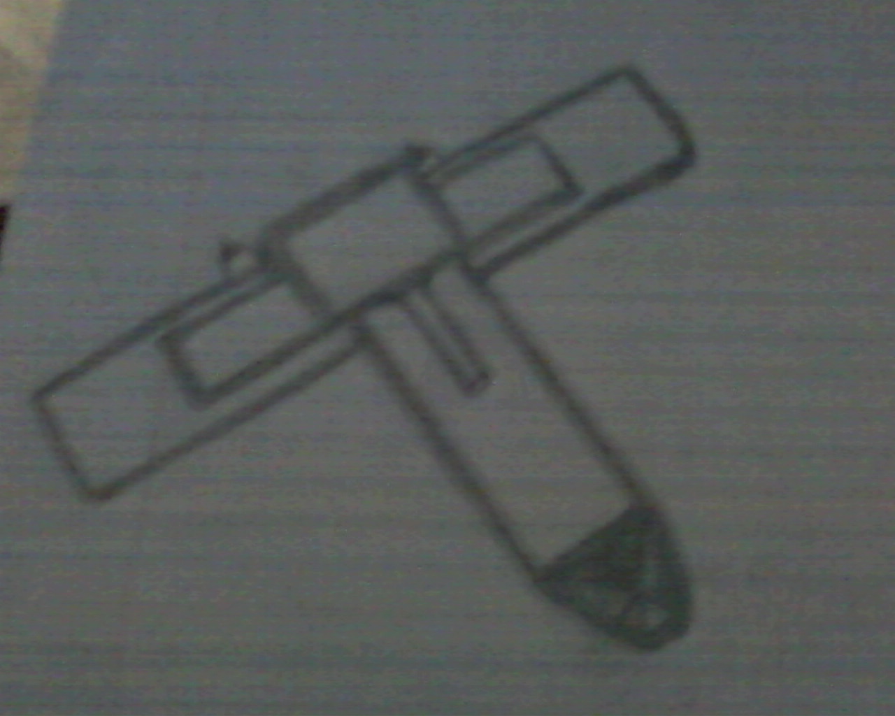 A (very bad) sketch of a Space Marine Thunderhawk.