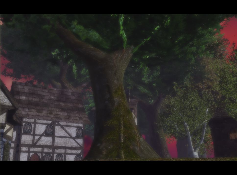 A village with a rather large tree in the center that gives the town a slight earthy feel.