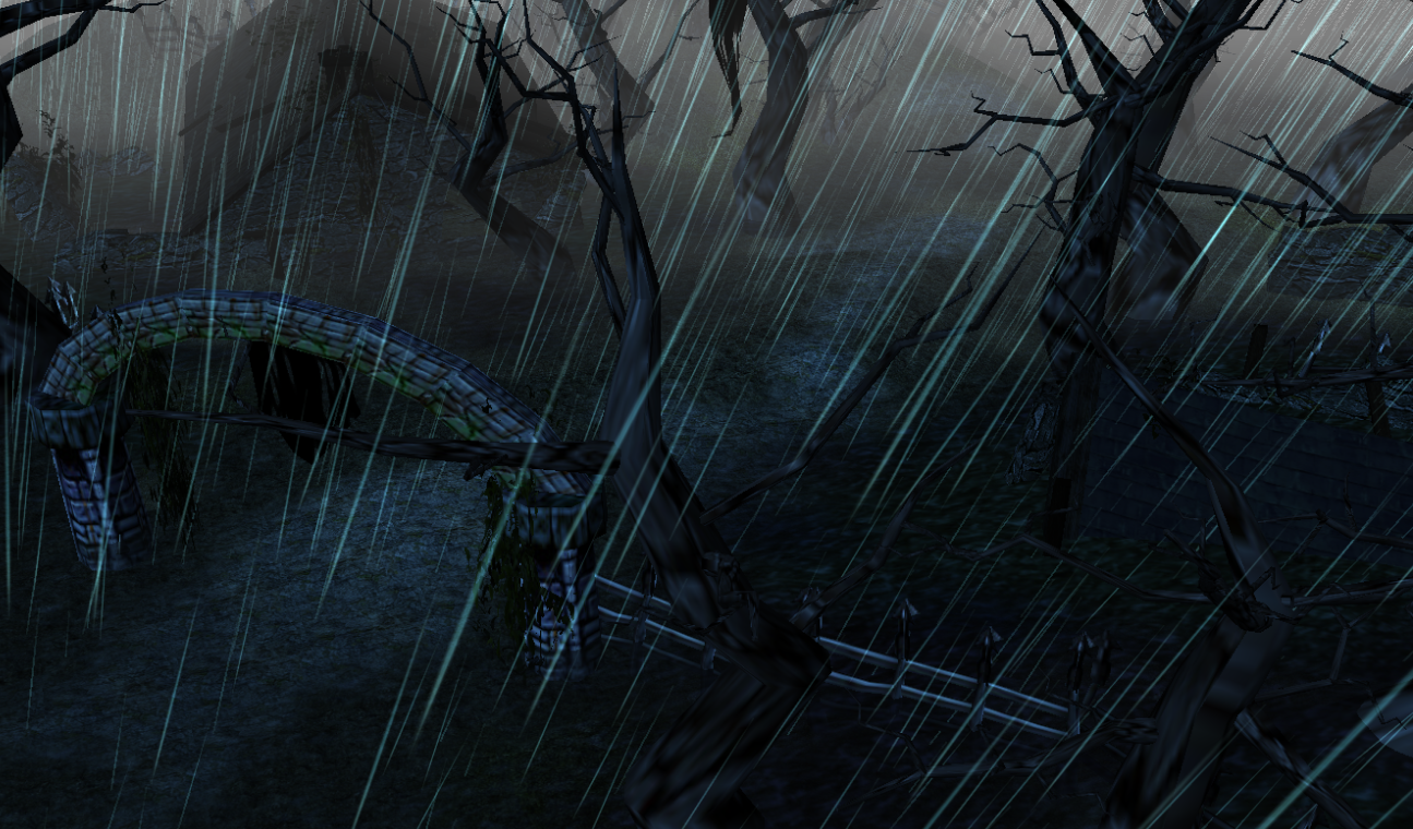 A WIP of Driftmire, the abandoned town in The Dredmarsh. Don't look for a warm welcoming here.