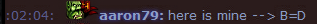 aaron == small