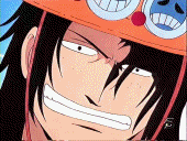 Ace's signature technique: Fire Fist (Hiken)!