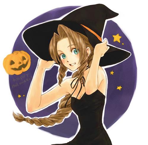 Aerith in halloween costume :))