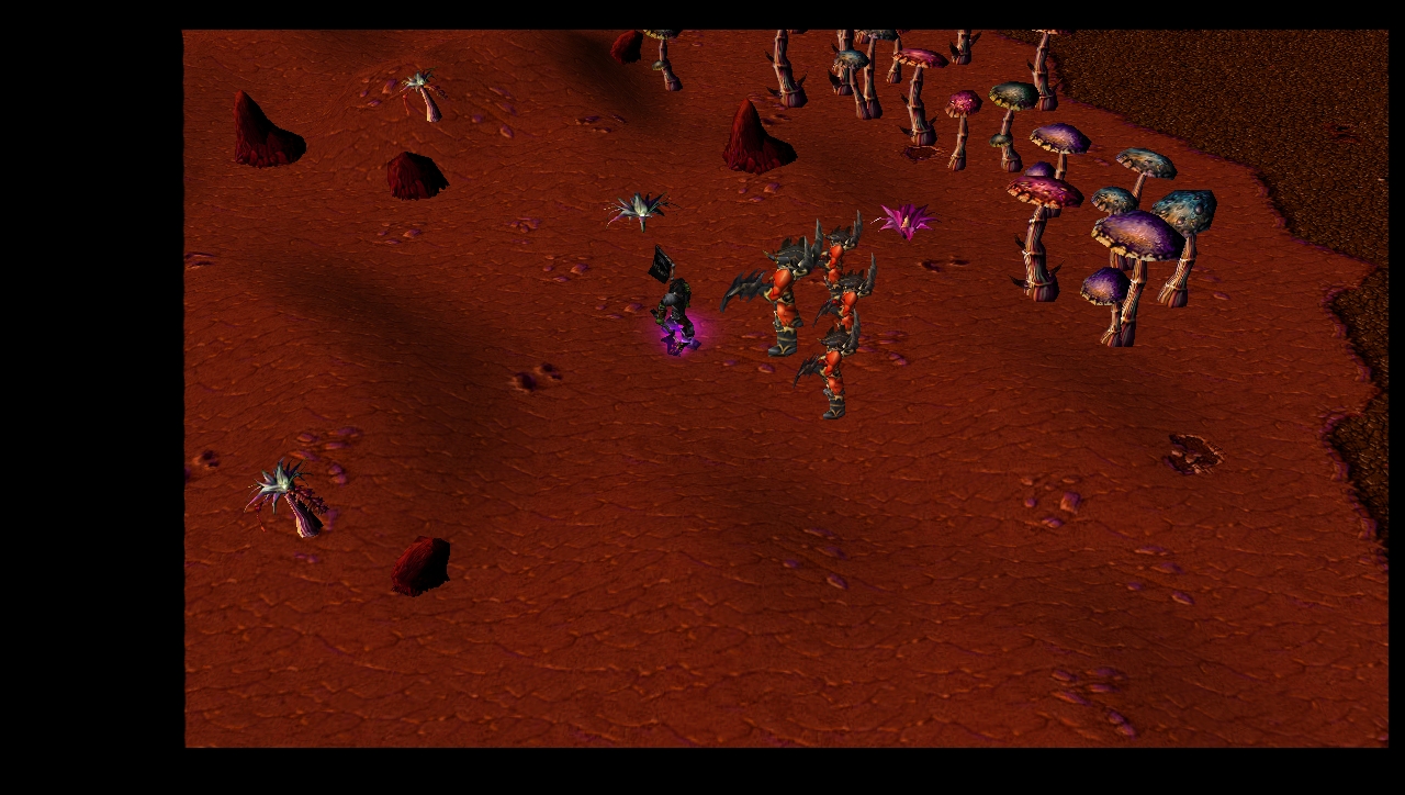 After a long walk through Outland, Khaled finnaly found some life.
Khaled:Hey demon, I guess you know where JokeMaster is.
Bloodfiend:Be gone orc, m