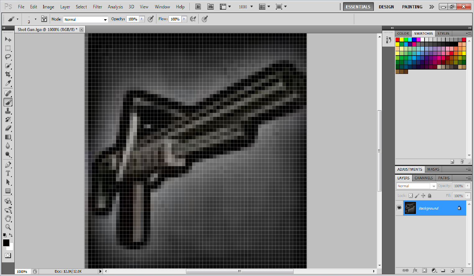 after almost a day it is done :D, Merged Layers to 1, Saved as a Tga.