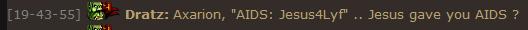 AIDS, Jesus gives it :D