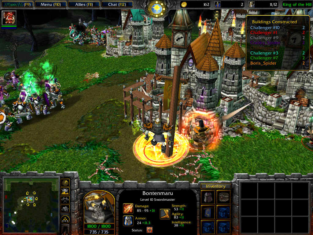 All Heroes have Protection Aura, which significantly boosts the armor of your Peasant. For it to affect him, your Hero must be next to him.