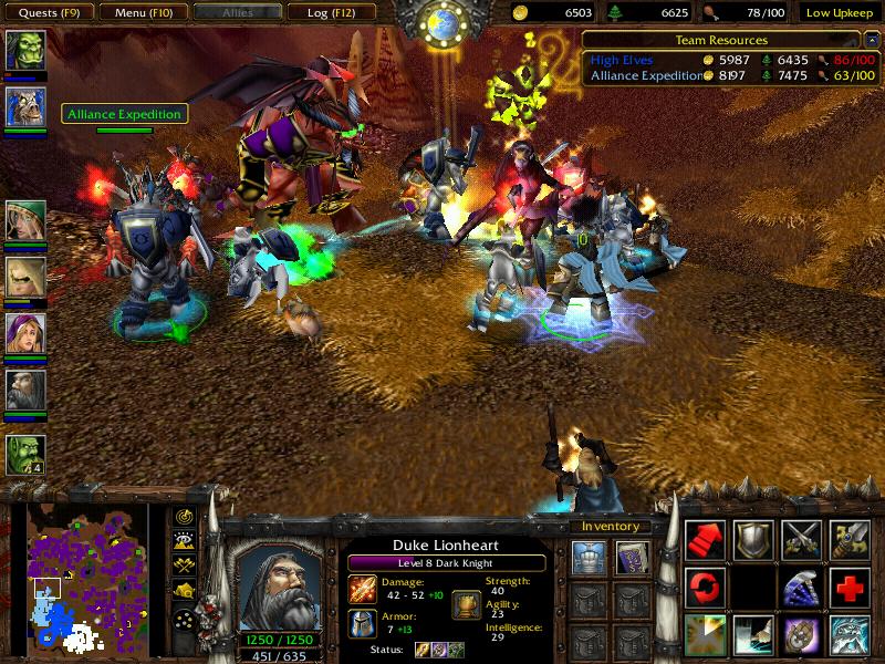 Alliance in Battle versus the Warsong Clan.