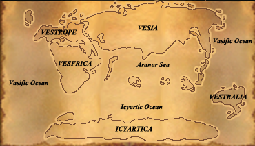 Alpha Vestroya Map (Continental&OceanNames)