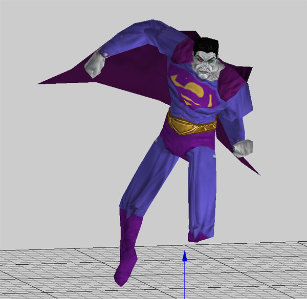 Alternate Skin of the Superman Model made for fun.
Used the Cape Texture of the Injustice Superman and for the other parts the texture of the Bizarro