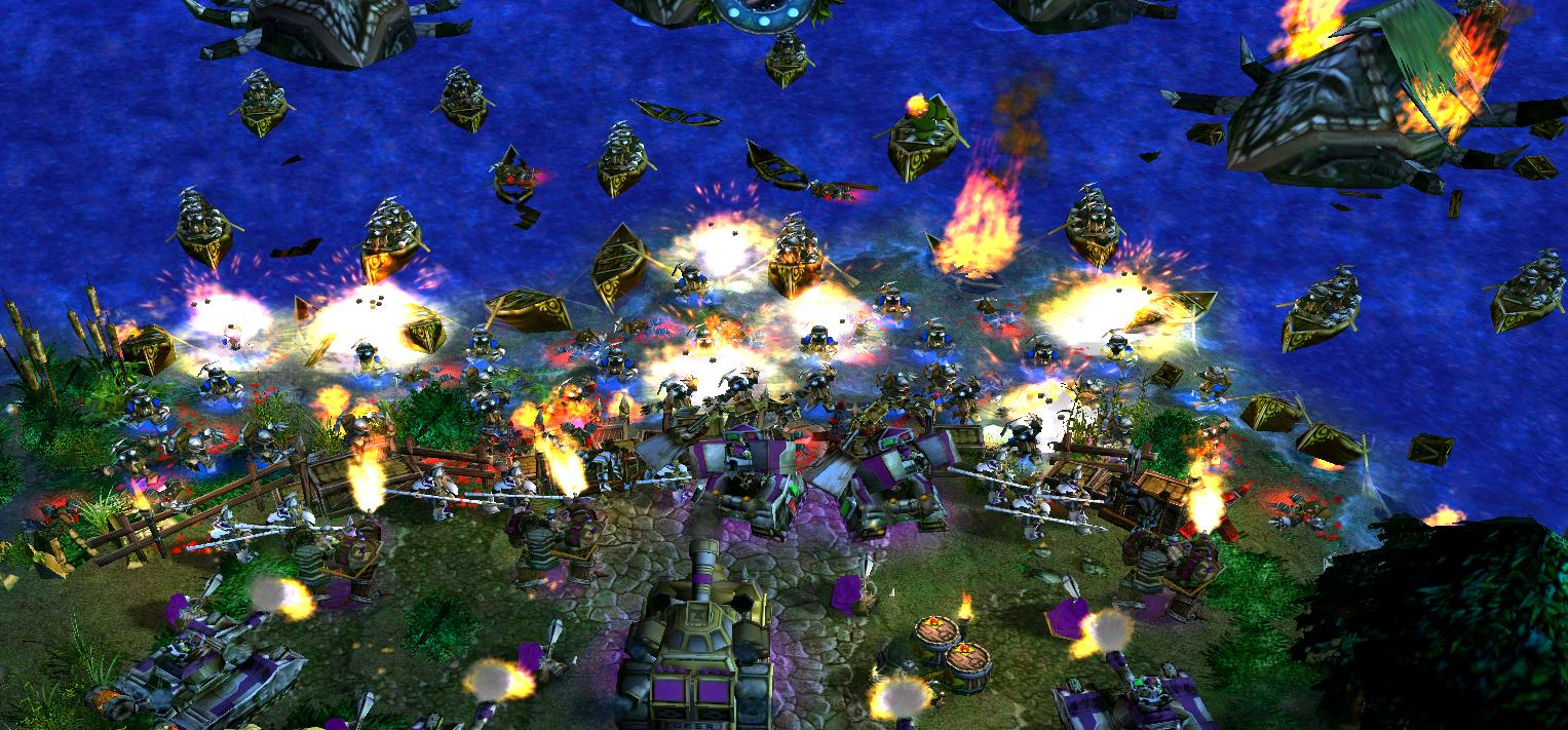 Although the dragons did manage to sink some mole boats, the ugly blind beasts tore them to shreads, thus leaving the coast without air support. The m